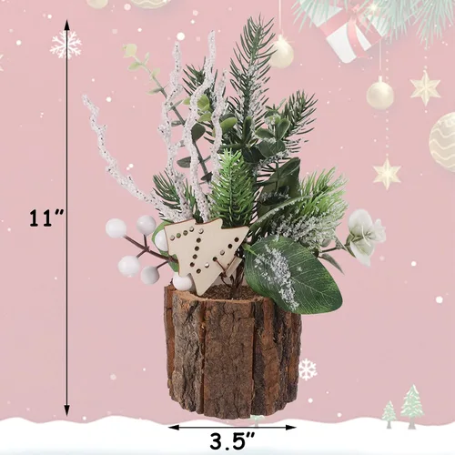 Vista 3 de Decoración de mesa de Navidad para interiores, centros de mesa