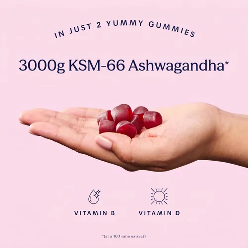 Vista 4 de TRIP Gomitas Ashwagandha KSM-66 de 300 mg para adultos, suplemento
