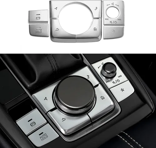 Vista 8 de 8 piezas compatibles con Mazda 3 CX-30 CX-50 2026 2025 2024 2023 2022 2021 2020 Accesorios para consola central de automóvil, panel de engranajes