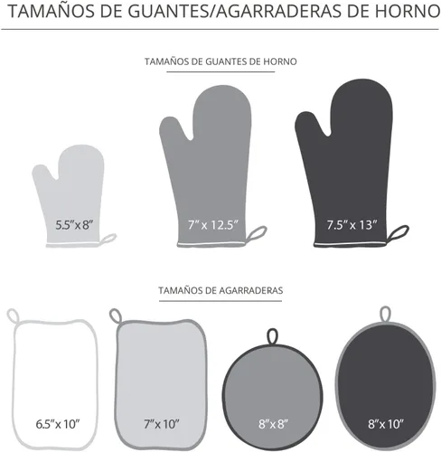 Vista 5 de KitchenAid Juego de 2 agarraderas Asteroid, aguamarina, 6.5"x10