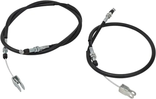 Vista 4 de 2 cables de freno trasero izquierdo/derecho 54005‑1201/54005‑1202, repuesto de cable de freno trasero de metal para Mule Gasolina Diesel 2x4 4x4