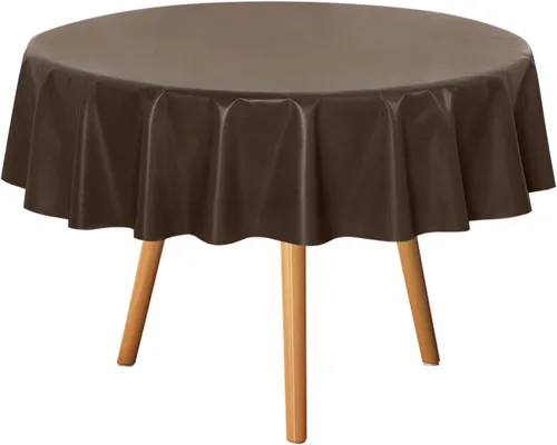 Vista 26 de sancua - Mantel rectangular de PVC 100 % impermeable, 54 x 54 pulgadas, vinilo a prueba de aceite, derrames, fácil de limpiar con un paño, para Beige