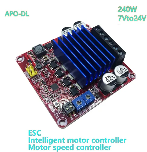 Vista 2 de Módulo de control ESC Placa de accionamiento de motor de doble canal Accesorio electrónico de fibra de vidrio DC 7‑24V APO‑DL