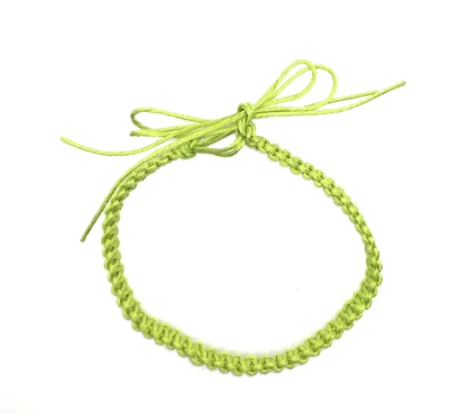 Vista 35 de Hemp Anklet Adjustable Tie On (Black)