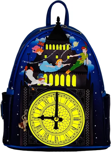 Vista 6 de Loungefly Peter Pan Glow Clock Mini Backpack