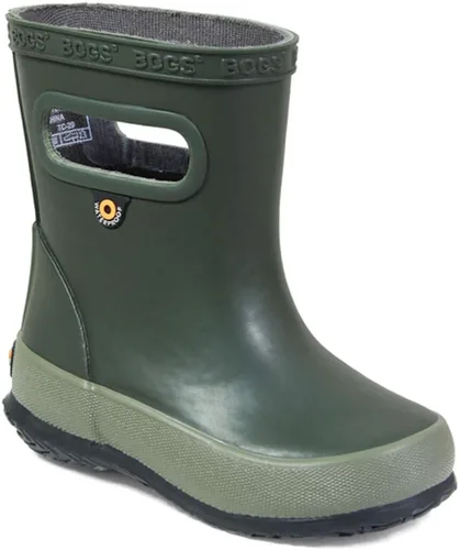 Vista 20 de BOGS Botas de lluvia de goma impermeables para niños y niñas Negro