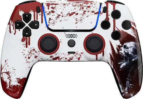 Vista 13 de Custom Wireless Controller Compatible with PS5 - Multiple Designs Available (Abstract Fusion)