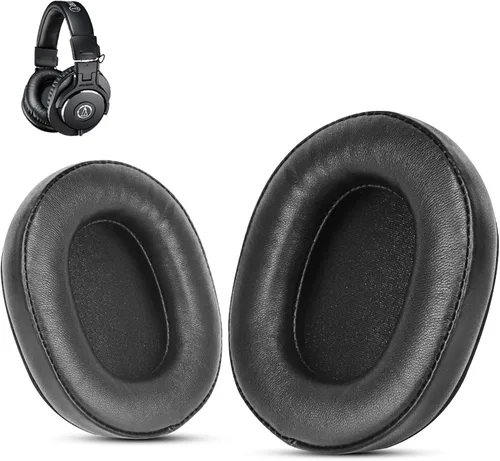 Vista 12 de Almohadillas de repuesto para Audio Technica M50X – Almohadillas de espuma viscoelástica suaves compatibles con ATH M50X M50BT M40X M35 M30