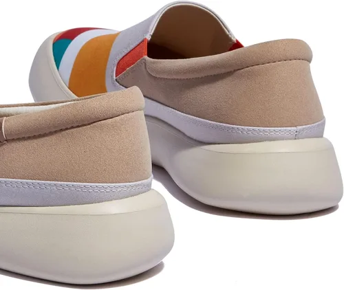 Vista 4 de UIN - Mocasines de mujer de tela, informales, ligeros, cómodos, a la moda, sin cordones, con estampado de arte chino, para caminar o ir de viaje