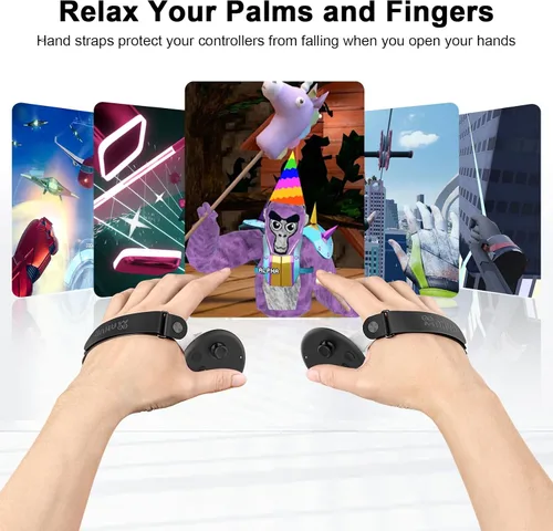 Vista 5 de AMVR Handle Attachments and Controller Straps Compatible with MetaOculus Quest 3 Controller Accessories(Not for Charging Dock)