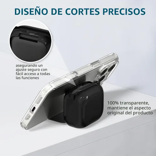 Vista 4 de Funda transparente para Anker Soundcore P30i, color negro