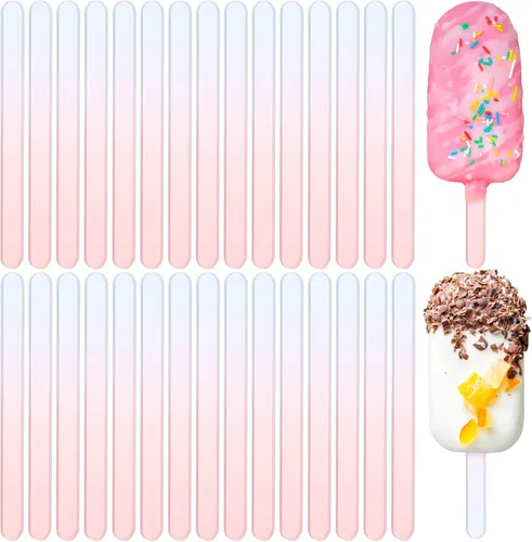 Vista 9 de 30 palitos acrílicos reutilizables para tartas, moldes para tartas, espejos, palitos de helado, molde para tartas para el hogar, pasteles, dulces