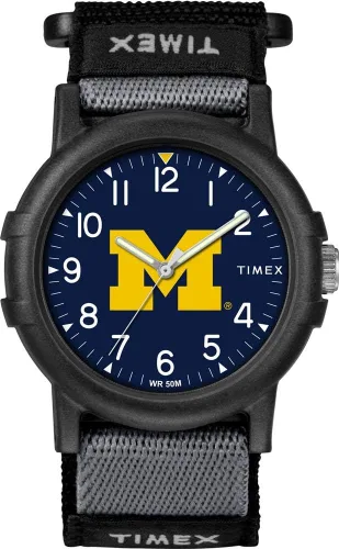 Vista 22 de Timex Reloj unisex Collegiate Recruit de 1.496 in - Tennessee Volunteers con correa de tela negra