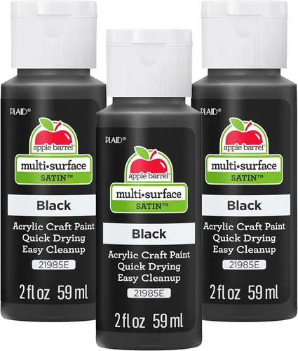 Vista 12 de Apple Barrel Pintura acrílica, negro (paquete de 3) 2 onzas, 21985EA (paquete de 3)