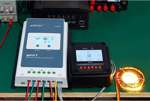 Vista 6 de EPEVER MPPT Controlador de carga solar 40A 12V 24V Tracer4210AN G3 + medidor remoto MT52 + kit Temp Senosr RTS para panel solar cargador regulador