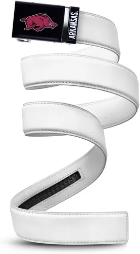 Vista 51 de Mission Belt Con licencia oficial de la NC Alabama Crimson Tide Crimson Tide (Cuero Negro)