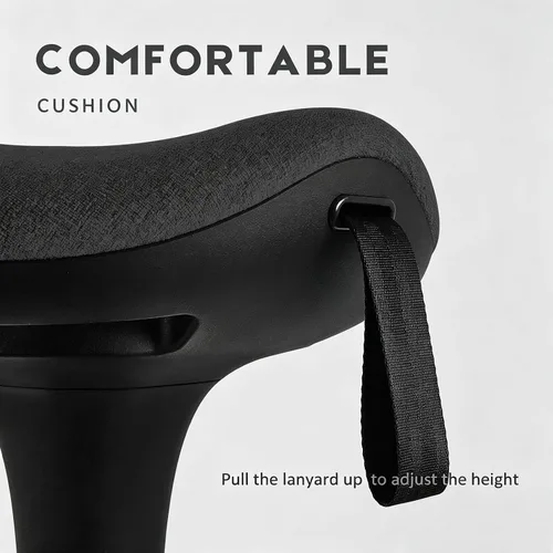 Vista 5 de IWMH Taburetes ergonómicos tambaleantes, taburete de escritorio de pie