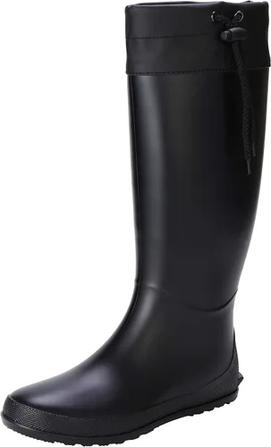 Vista 4 de Botas de lluvia altas para mujer, impermeables, suaves, botas de jardín Wellington ultraligeras