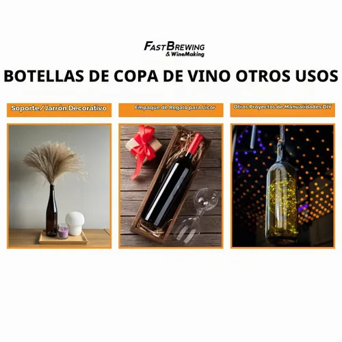 Vista 6 de FastRack - Botellas de vino de vidrio transparente de 25.4 fl oz (paquete de 36) Botellas W5 Claret/Burdeos Parte superior de corcho de fondo
