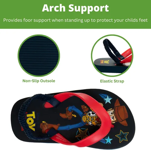Vista 3 de Disney Sandalias de personajes para niñas y niños, zapatos de agua para niños, Minnie Mouse Mickey Moana Toy Story Elsa Frozen Cars Encanto
