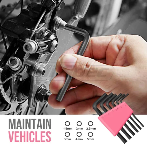 Vista 6 de Juego de herramientas Hi-Spec de 25 piezas, rosa, para el hogar, kit de bricolaje para mujeres. Juego de herramientas pequeñas y mini, básicas