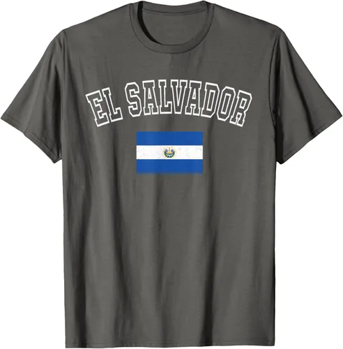 Vista 84 de Camiseta vintage con diseño de la bandera de El Salvador