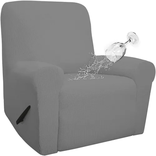 Vista 29 de Easy-Going - Funda 100 % impermeable doble para sofá reclinable, diseño jacquard, en 1 pieza, a prueba de derrames, para niños, mascotas, perros