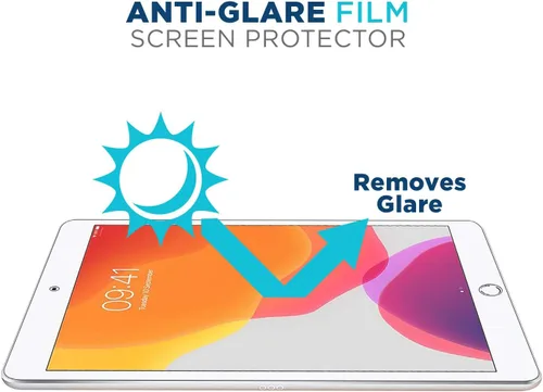 Vista 2 de Tech Armor Matte Anti-Glare/Anti-Fingerprint Film Screen Protector Designed for Apple iPad 10.2 Inch 2021, 2020 and 2019 2 Pack