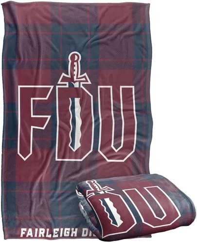 Vista 232 de LOGOVISION St John's University Campus Plaid Spirit Silky Touch Manta súper suave 36 x 58 pulgadas