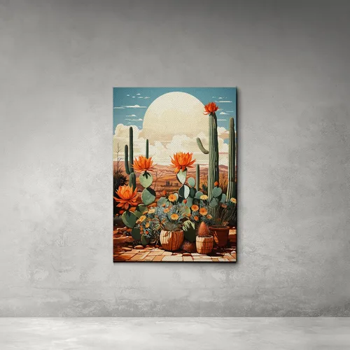 Vista 4 de StoreUSA97 Saguaro Cactus, Desert Wall Art Decor, Travel Poster for Bedroom, Living Room, Office, Bathroom, Gift for California, Arizona, Utah, New