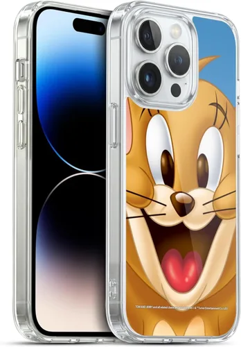 Vista 30 de Head Case Designs Funda de gel de cara completa con licencia oficial de Tom y Jerry Jerry [protección de grado militar] compatible con Apple iPhone