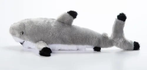 Vista 9 de The Petting Zoo Blacktip - Peluche de tiburón de peluche, regalos para niños, animales salvajes del océano Onez, juguete de peluche de tiburón de 16