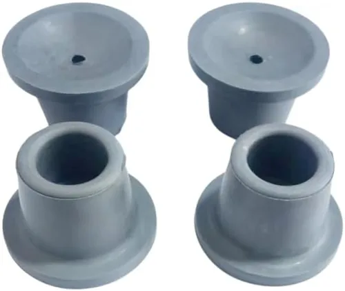Vista 3 de Puntas de goma resistentes para silla de ducha y silla de baño, puntas de patas antideslizantes para taburetes de ducha, 4 unidades, 1 pulgada