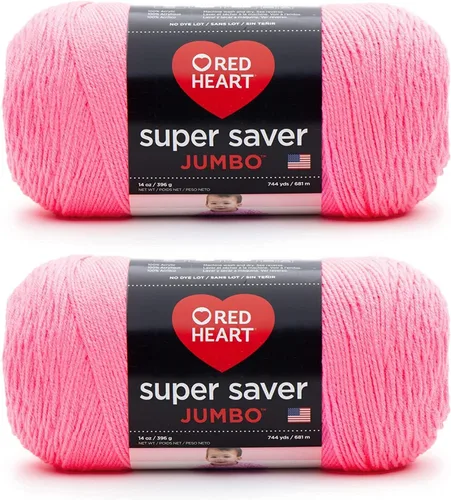 Vista 45 de Red Heart Super Saver Jumbo Ovillo de lana, Amatista