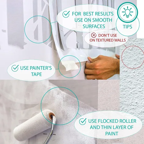 Vista 6 de Plantillas geométricas grandes de 12 pulgadas para manualidades, plantillas reutilizables de pintura de cara y pared para arte y decoración