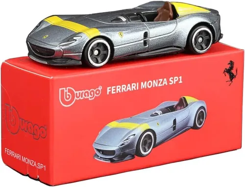 Vista 9 de Bburago Coche modelo de metal fundido a troquel a escala 1:64 de la serie Ferrari (430 Scuderia)