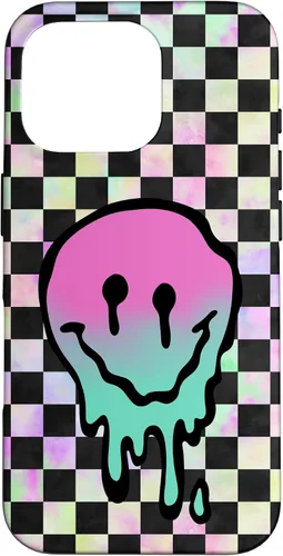 Vista 20 de Blah Drippy Pink Teal Y2K Graphic Case for iPhone 17