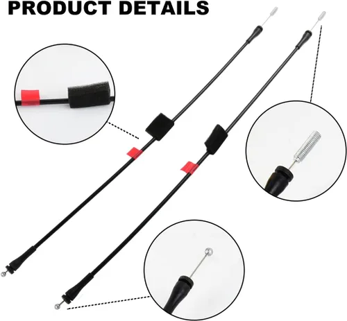 Vista 4 de Cables de pestillo inferior de la puerta lateral derecha trasera izquierda para 1997-2003 F150 2004 F150 Heritage 1997-1999 F250 Reemplaza#