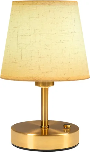Vista 11 de Lámpara de mesa recargable inalámb EppieBasic: carga rápida, luz cálida de 2700 K de Larga duración, diseño Vintage pequeño dorado para sala