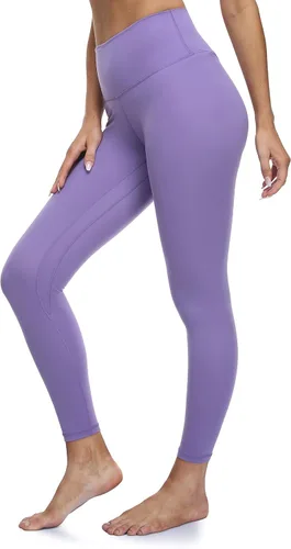Vista 3 de YUNOGA - Leggings de yoga ultrasuaves de talle alto y sin costuras para mujer, con control de abdomen