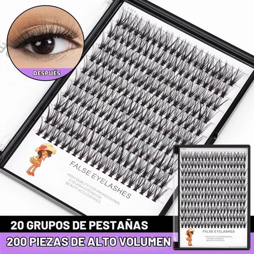 Vista 2 de Bodermincer 20D racimos de pestañas individuales de 0.315-0.787 in, rizo D