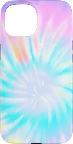 Vista 6 de iPhone 16 Tie Dye Colorful Rainbow Swirl Abstract Design Case