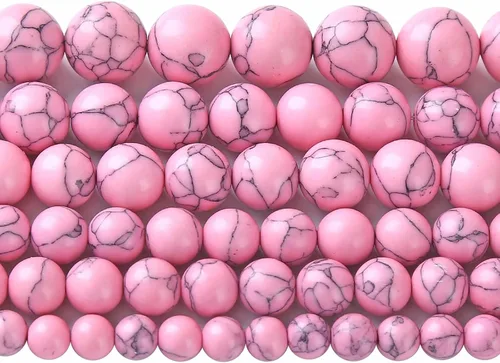 Vista 52 de 4MM 86 piezas Cuentas sueltas de piedra natural de amazonita calcedonia para hacer joyería DIY Pulsera Collar 1 hebra
