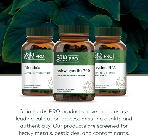 Vista 6 de GAIA HERBS PRO Ashwagandha 700 - Suplemento saludable de apoyo inmunológico* - Fórmula de una sola hierba con Ashwagandha orgánica - Vegano, sin