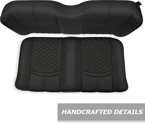 Vista 3 de MODZ® FS1 Custom Golf Cart Asiento Delantero para Yamaha Drive2 - [2017-Up] - [Añadir $40] - Base Negra - Patrón Cobra