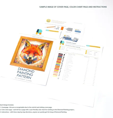 Vista 4 de Awesome Pattern Studio Quince DS1023, Diamond Painting Kit, Diamond Art Kits for Adults, Full Drill 5D Diamond Dots Kits. All Items Included.