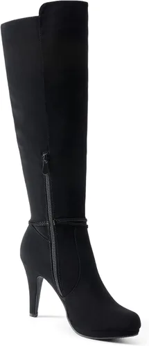 Vista 3 de DREAM PAIRS Botas de tacón alto hasta la rodilla para mujer