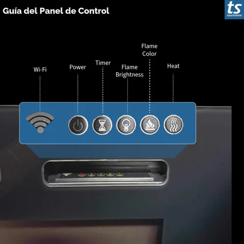 Vista 6 de Touchstone Sideline - Chimenea eléctrica empotrable