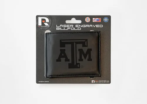 Vista 4 de NCAA Rico Industries Cartera Billetera con Grabado Láser Cartera Billetera con Grabado Láser - Diseño Delgado - Gran Regalo