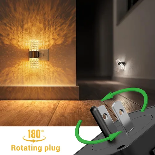 Vista 5 de L LOHAS LED Luz nocturna, luces nocturnas modernas que se enchufan a